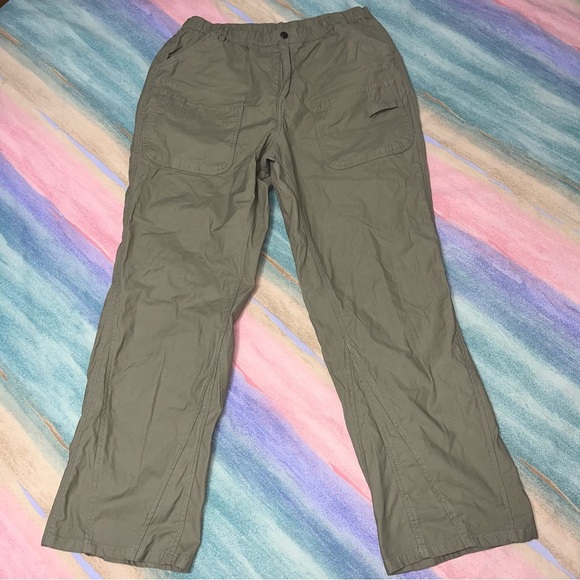 FREE People FP Movement Voyage Pants Cargo Straight Leg Desert Taupe size L - Picture 1 of 6